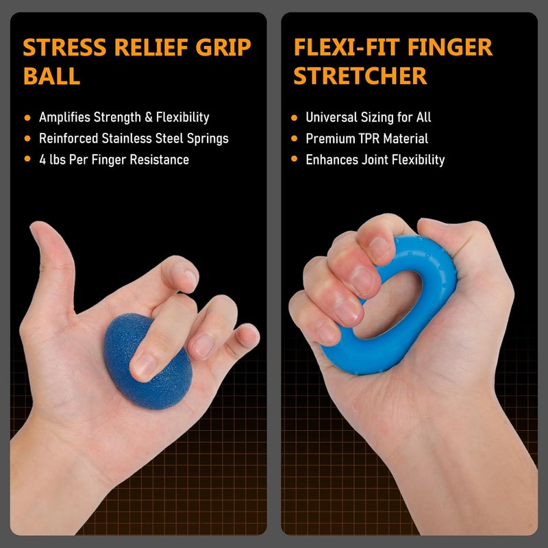 JKSHMYT Grip Strength Trainer Kits (5 Pack), Adjustable Resistance Forearm Strengthener, Hand Gripper Strengthener for Muscle Building - Image 5